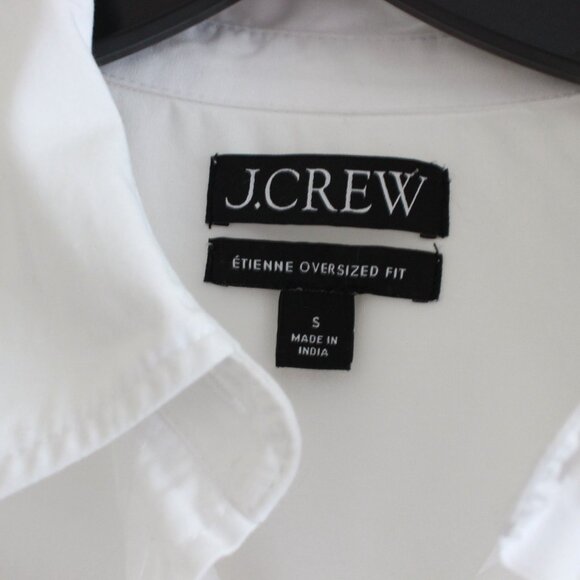 J. Crew Étienne Oversized Shirt in Lightweight Oxford in White - Picture 3 of 8